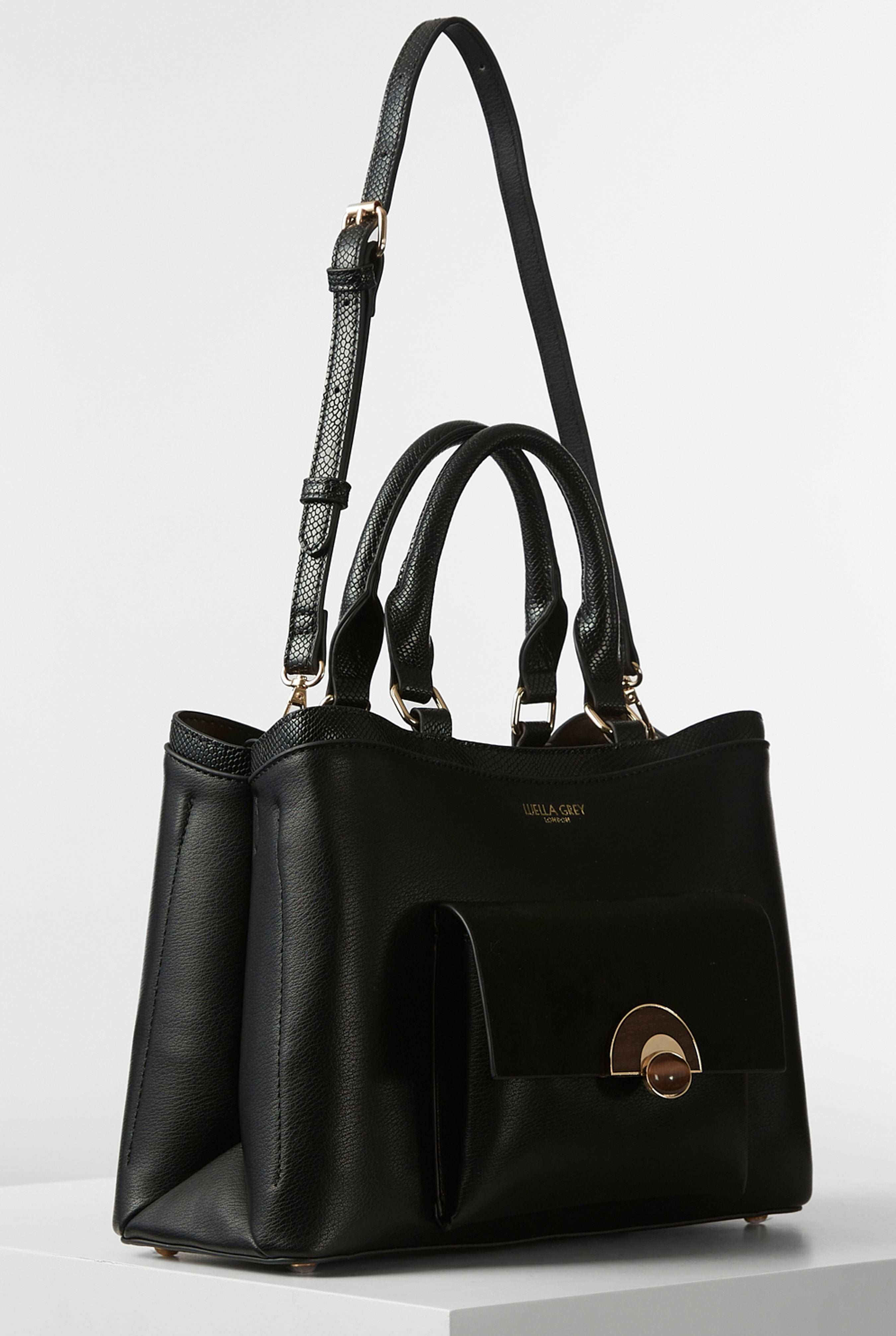 Harriet Black Front Pocket Tote Enem Store Online Shopping Mall