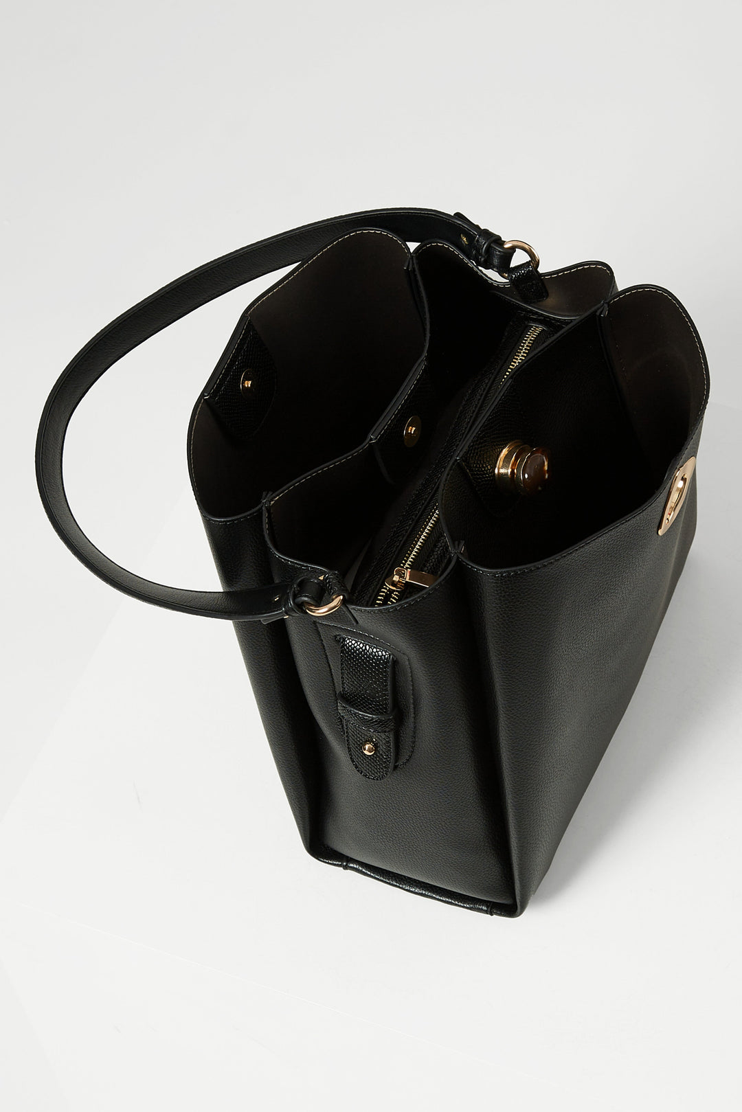 Henri Black Hobo Tote