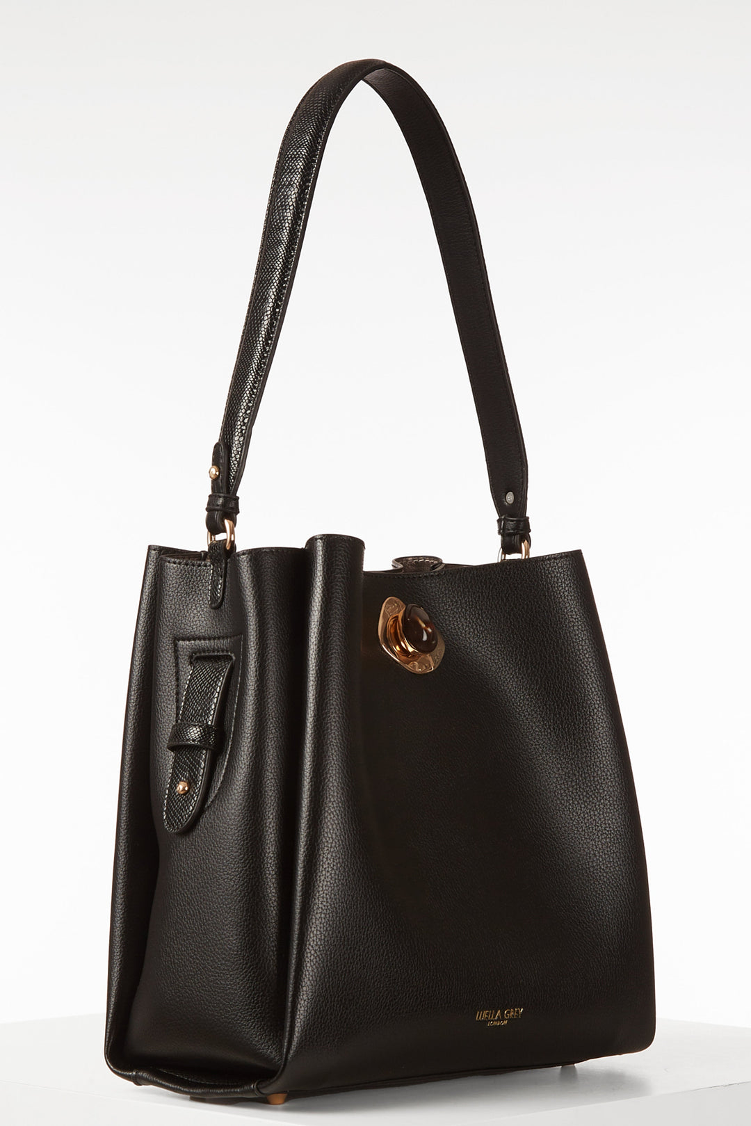 Henri Black Hobo Tote