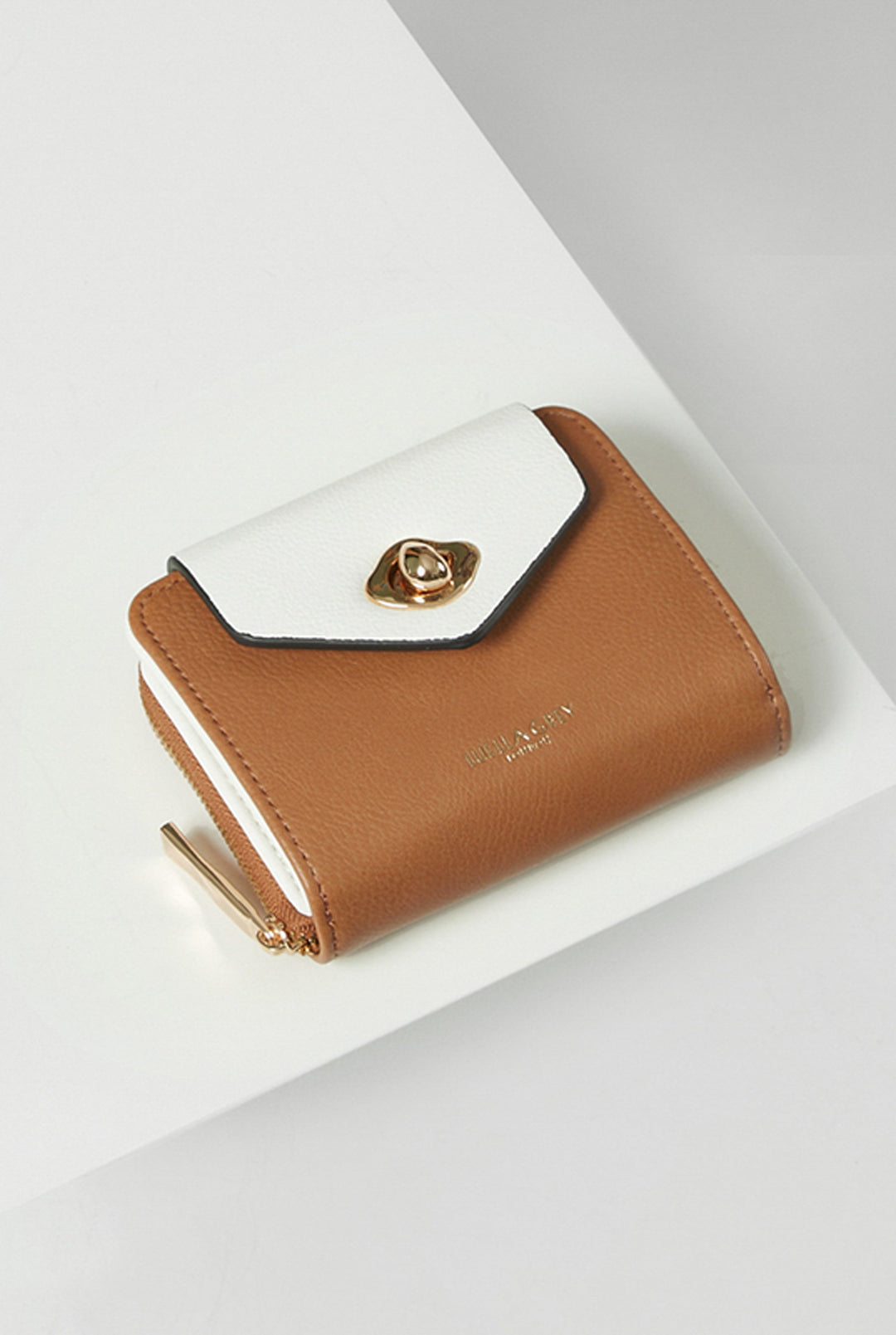 Hettie Camel/White Purse