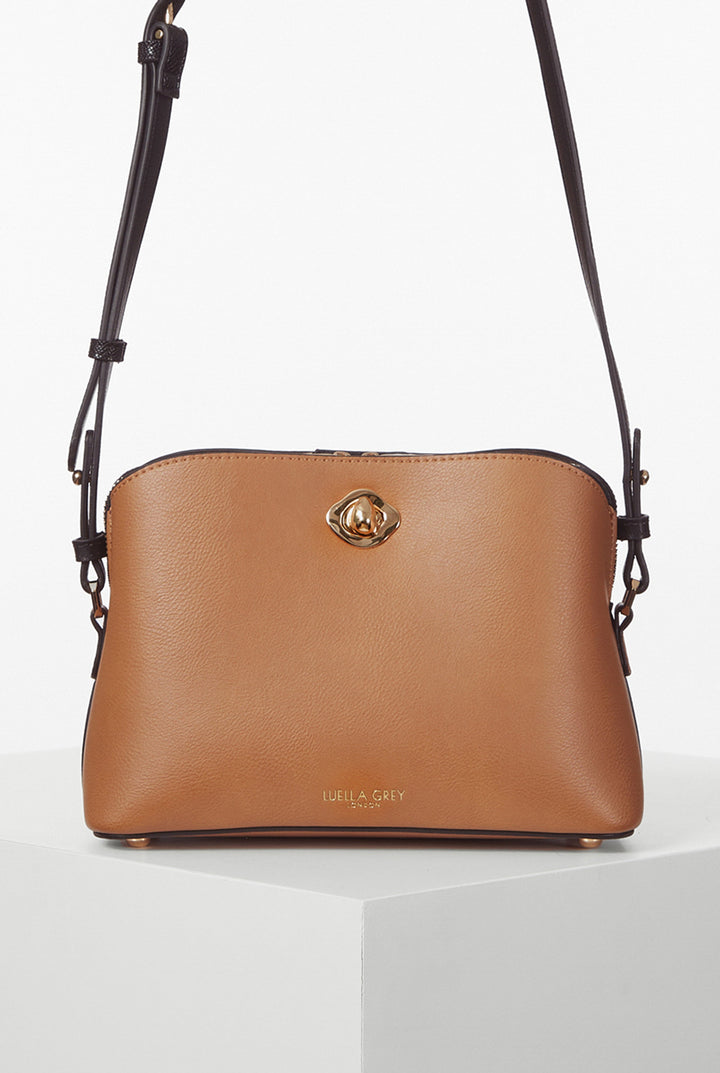 Julianna Camel/Black CrossBody