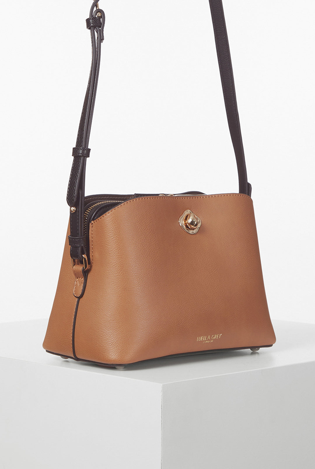 Julianna Camel/Black CrossBody