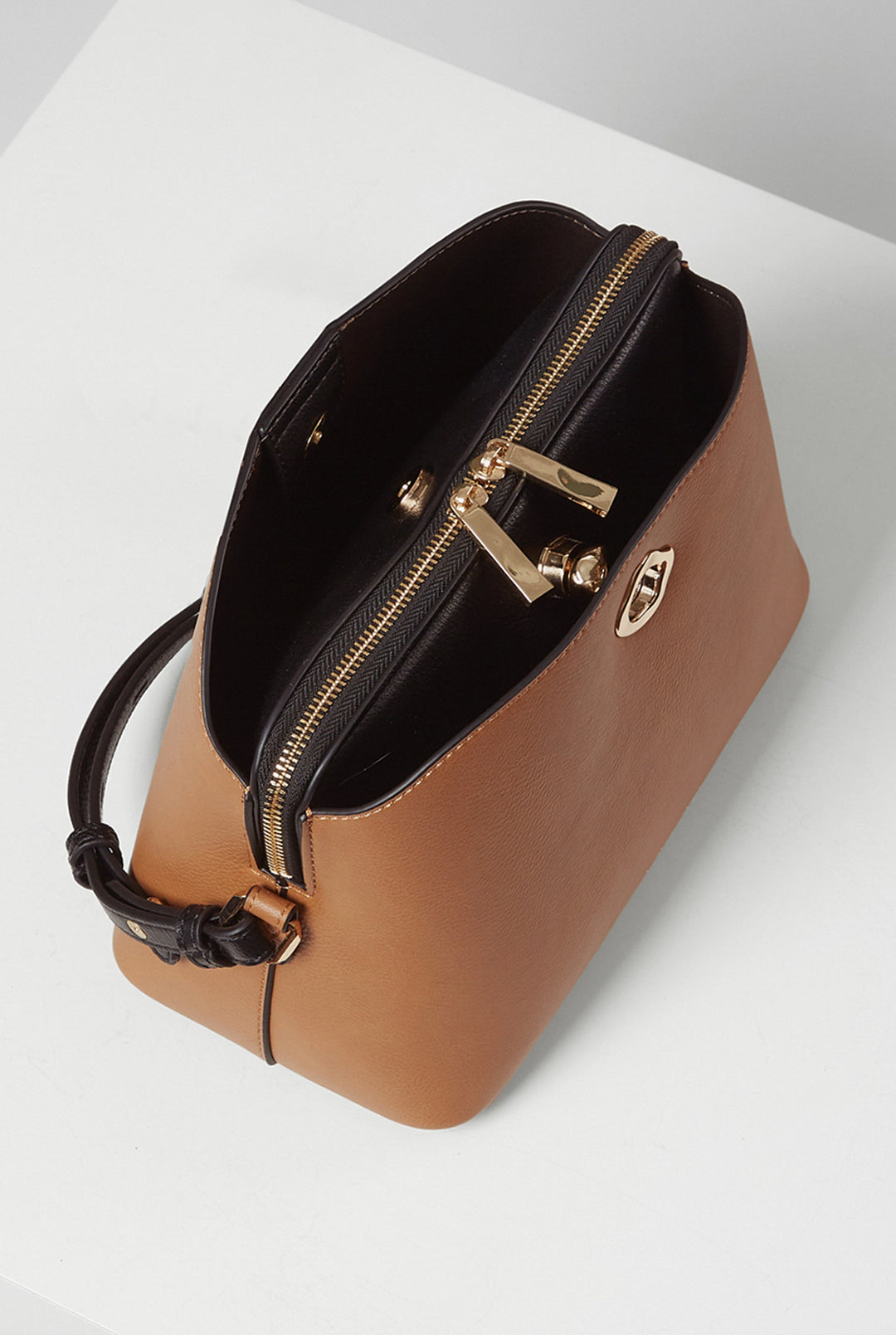 Julianna Camel/Black CrossBody