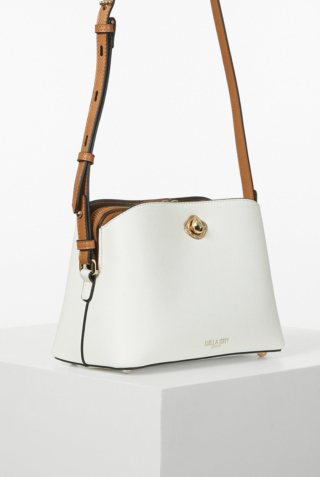 Julianna White/Camel CrossBody