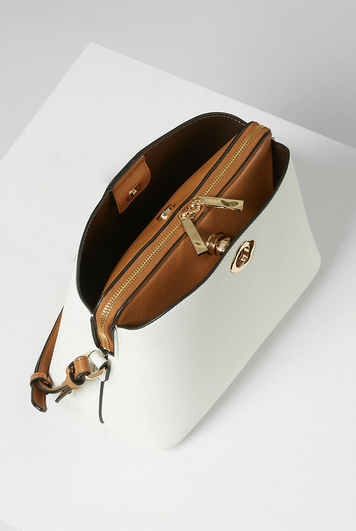 Julianna White/Camel CrossBody