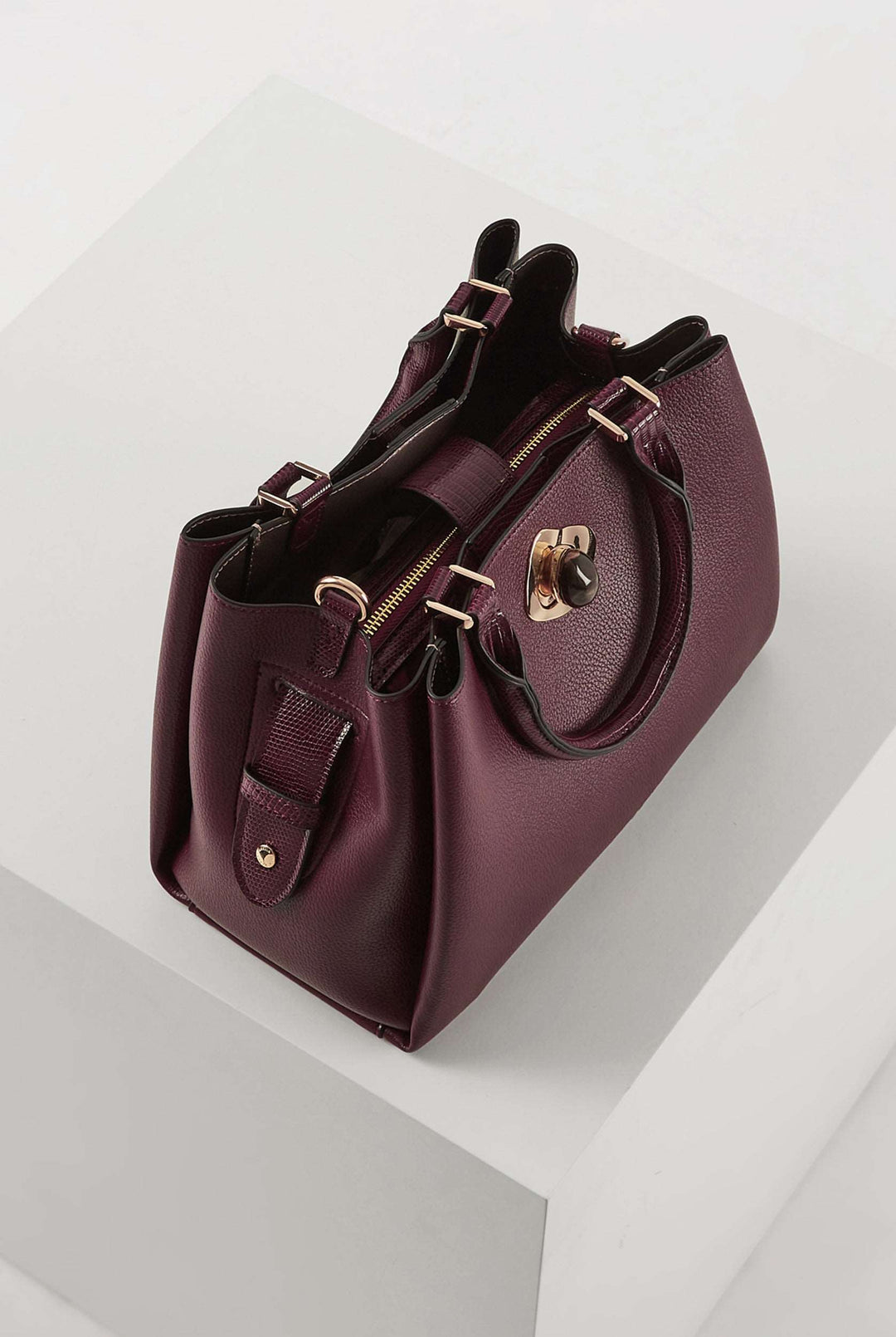 Margaux Damson Grab Handle Crossbody