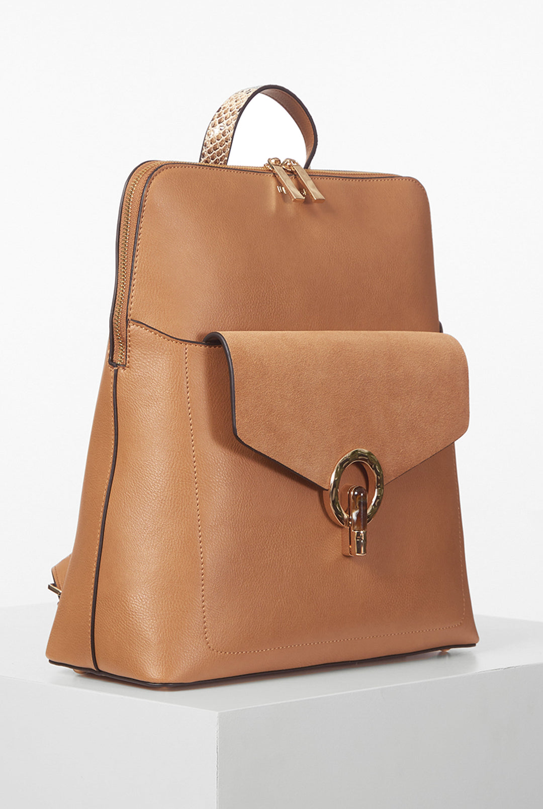 Peggy Camel Laptop Backpack