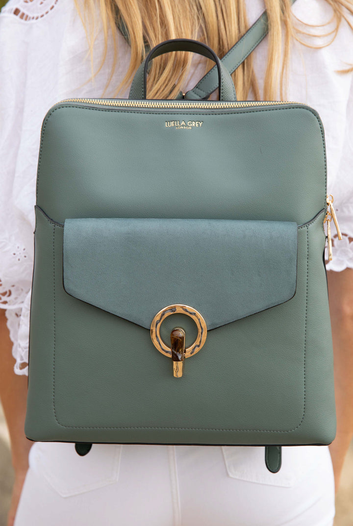 Peggy Sea Green Laptop Backpack