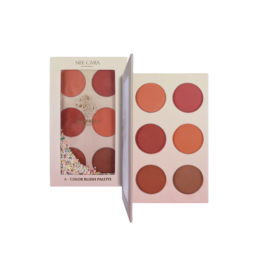 Nee Cara 6 Colors Blush Palette 4.5g*6 #02 (Thai)