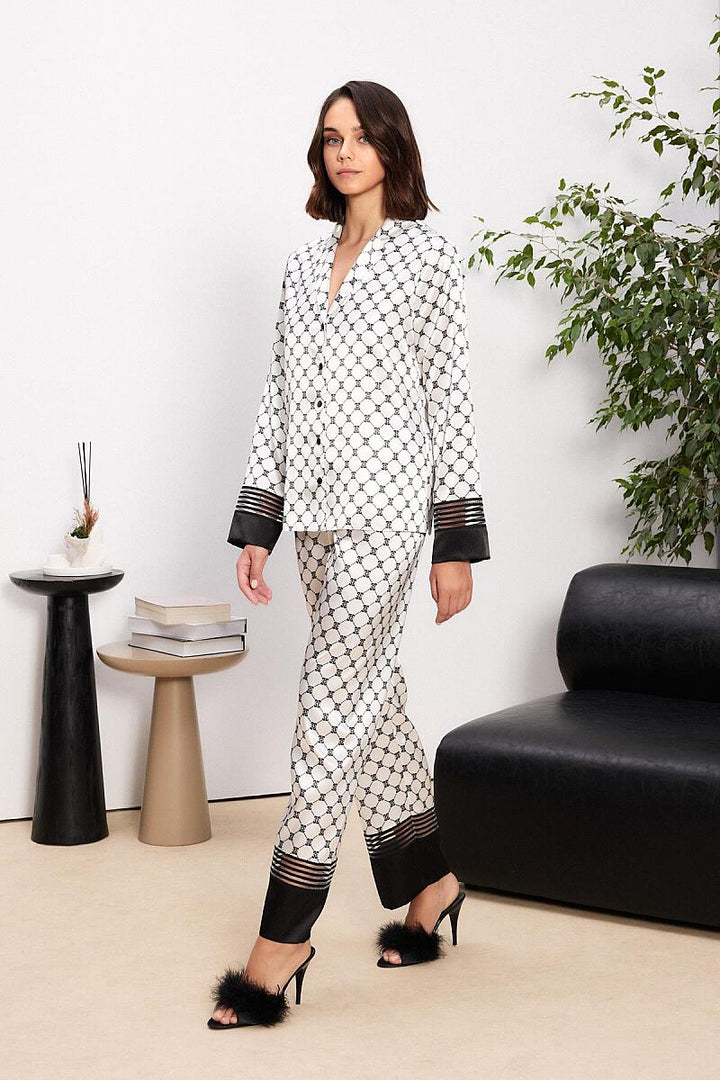 Pierre Cardin Ladies 2pcs Nighty Set With Eye Mask & Hair Band 1300