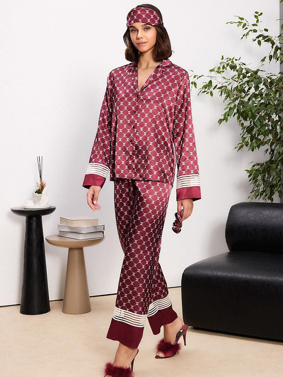 Pierre Cardin Ladies 2pcs Nighty Set With Eye Mask & Hair Band 1320 