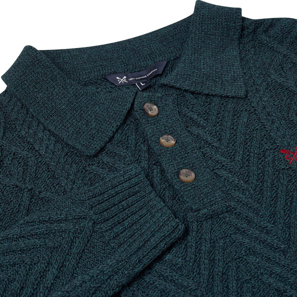 Crew Clothing Men L/S Button Neck OXMC058