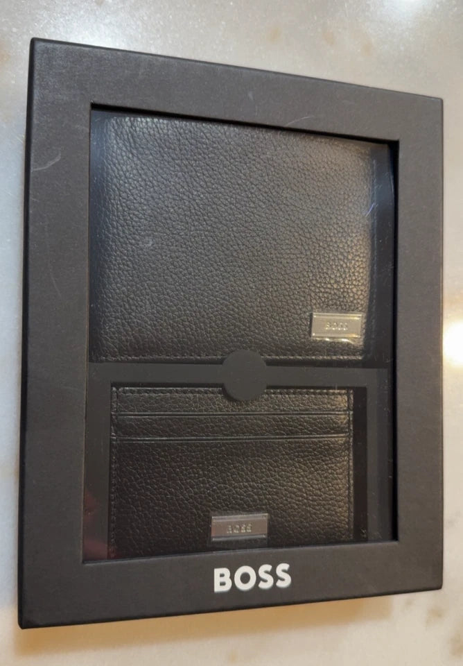 Boss Men Wallet Gift Set Black-50507936