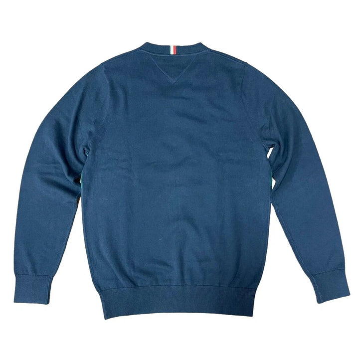 TH Men L/S Cotton Diamond Check V-N Jersey AT-SB-78J9352