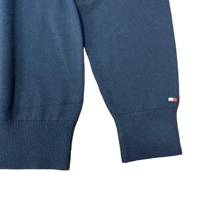 TH Men L/S Cotton Diamond Check V-N Jersey AT-SB-78J9352