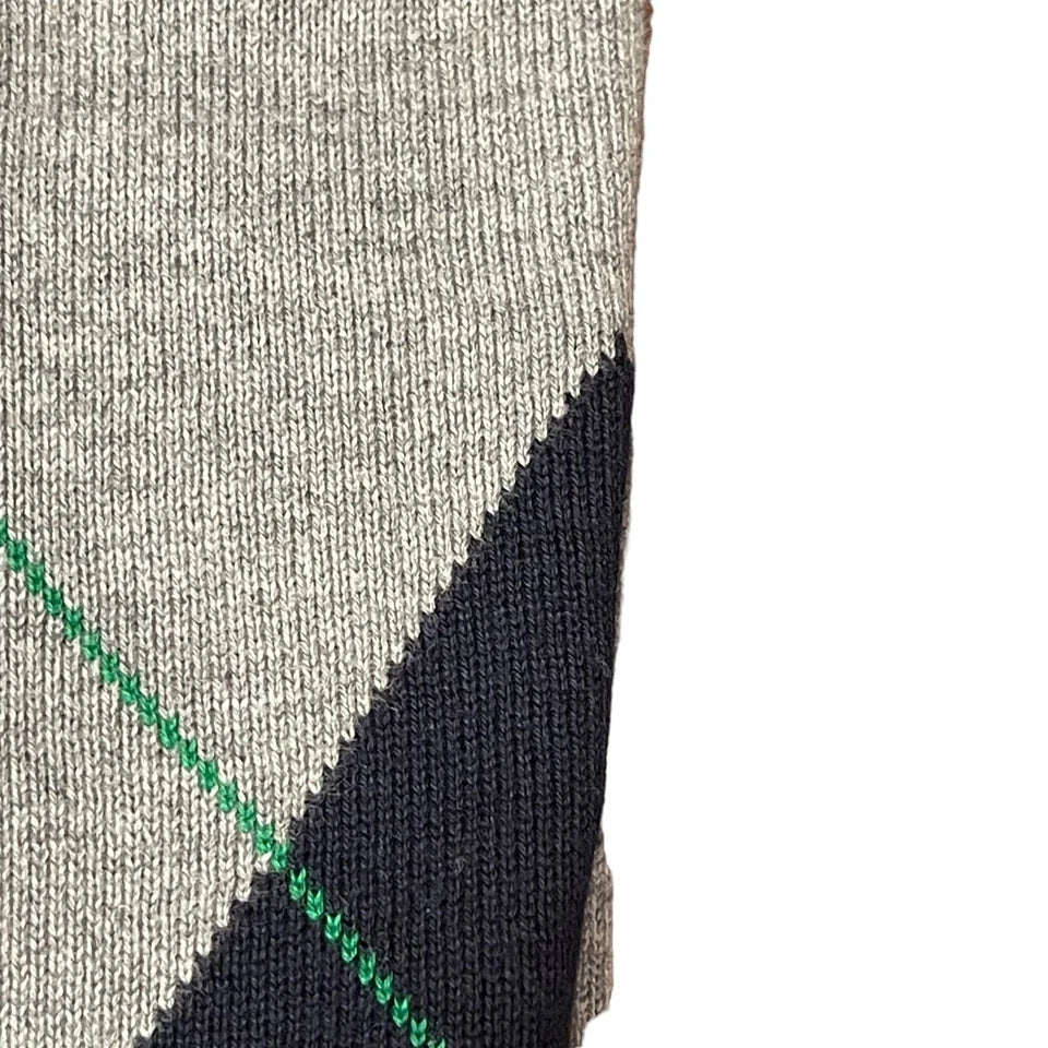 TH Men L/S Cotton Diamond Check V-N Jersey AT-SB-78J9352