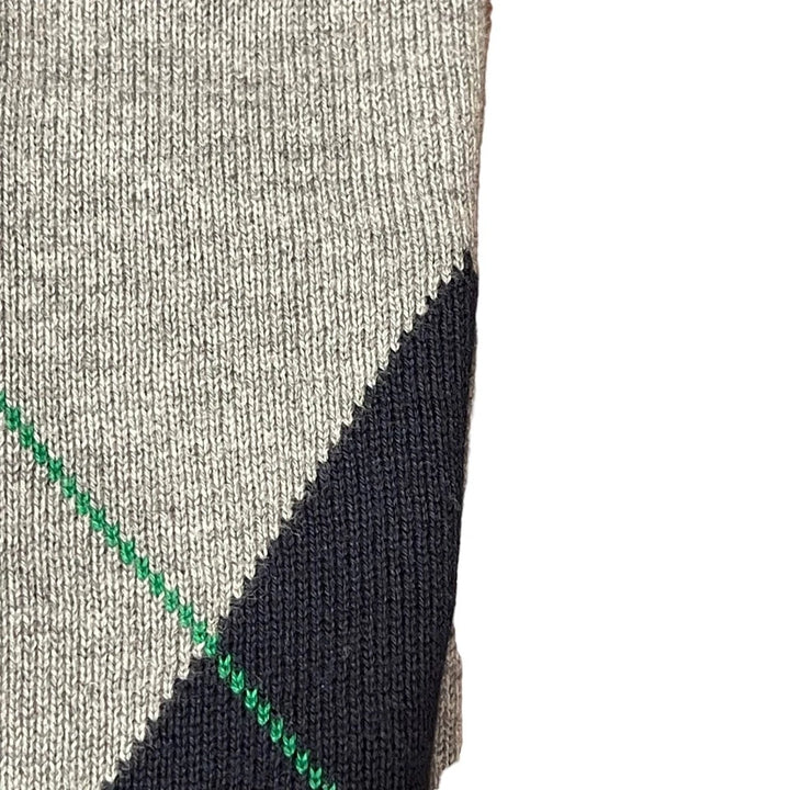 TH Men L/S Cotton Diamond Check V-N Jersey AT-SB-78J9352