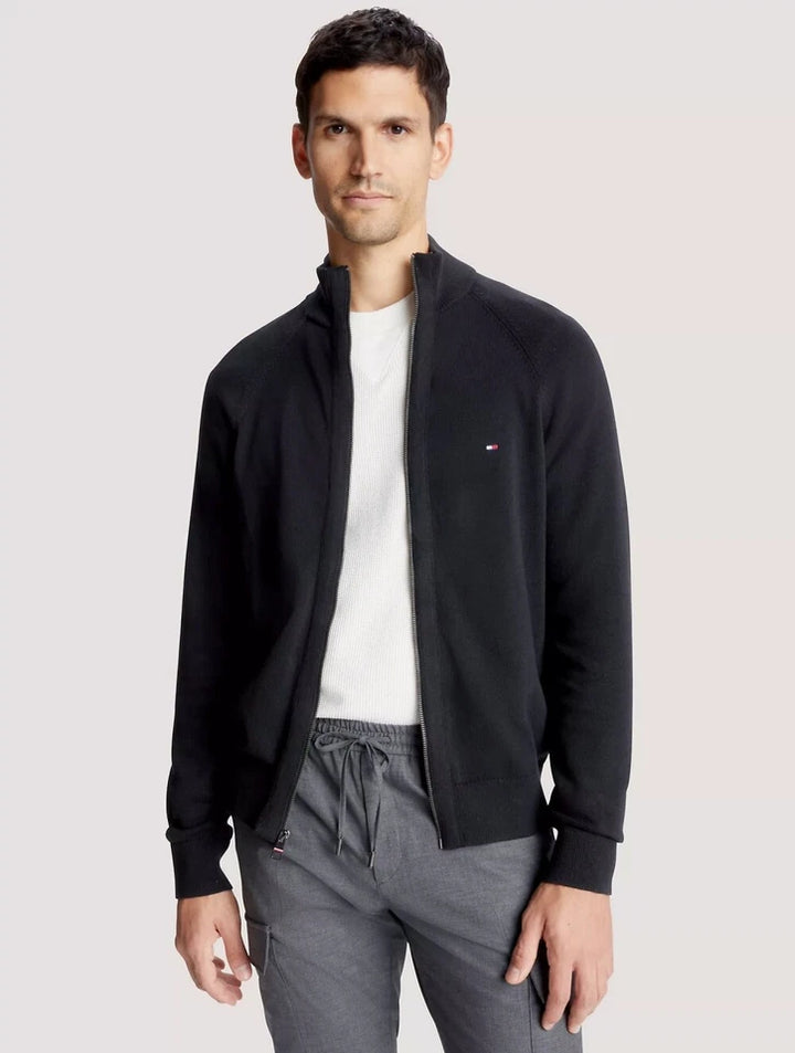 TH Men L/S Cotton Plain Full Zip Zipper AT-SB-78J9322