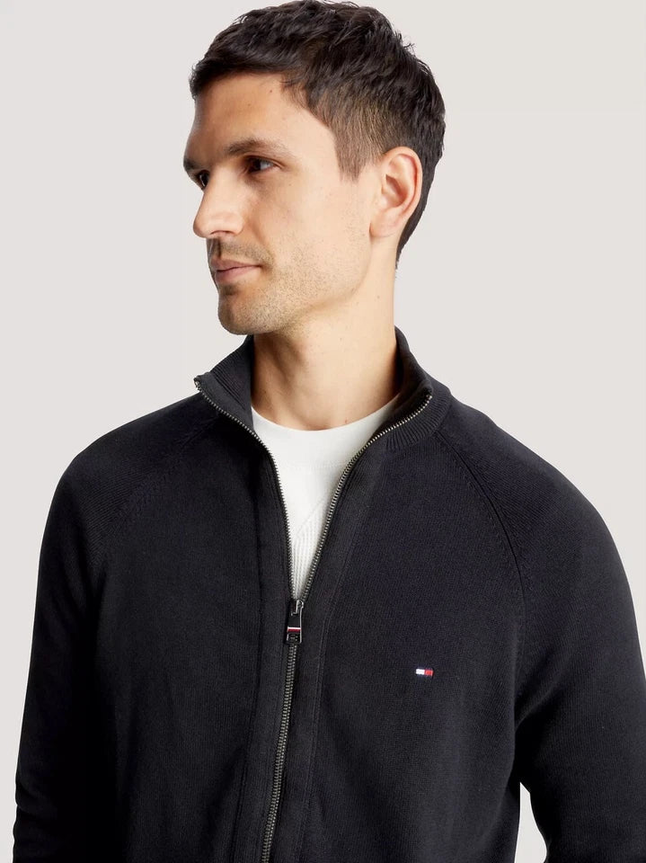 TH Men L/S Cotton Plain Full Zip Zipper AT-SB-78J9322