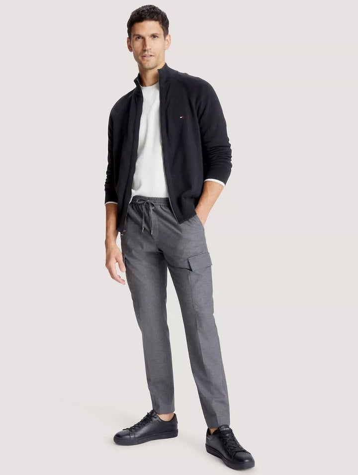 TH Men L/S Cotton Plain Full Zip Zipper AT-SB-78J9322