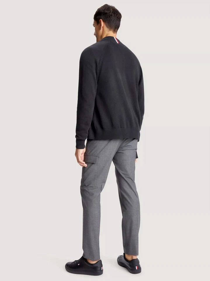 TH Men L/S Cotton Plain Full Zip Zipper AT-SB-78J9322