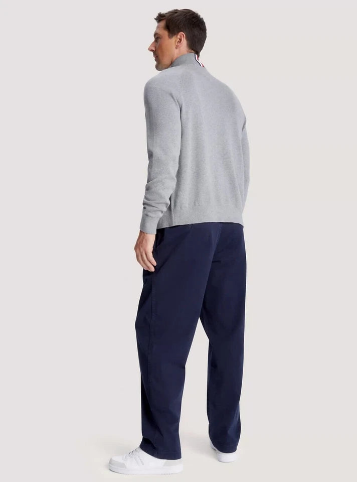 TH Men L/S Cotton Plain Full Zip Zipper AT-SB-78J9322