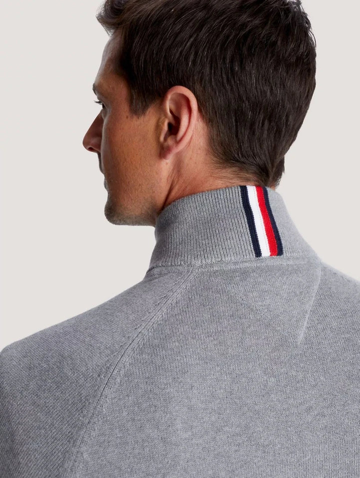 TH Men L/S Cotton Plain Full Zip Zipper AT-SB-78J9322