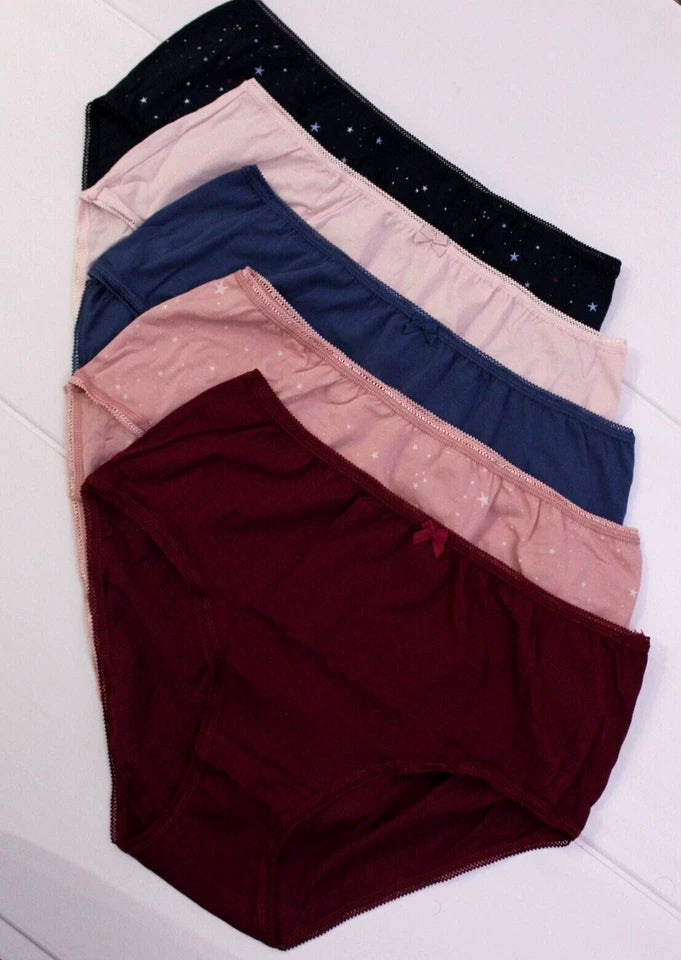 M&S High Rise Shorts 5 Pack Panty T61/2112X