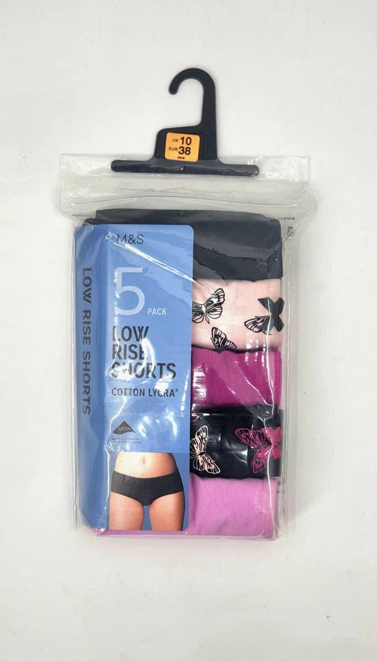 M&S Low Rise Shorts 5 Pack Panty T61/2114X