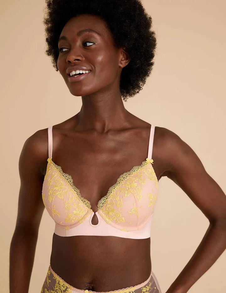 M&S U/W Push Up Plunge Bra T81/7750P