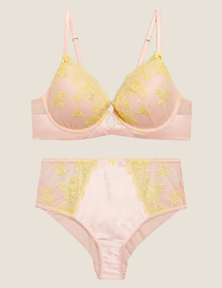 M&S U/W Push Up Plunge Bra T81/7750P