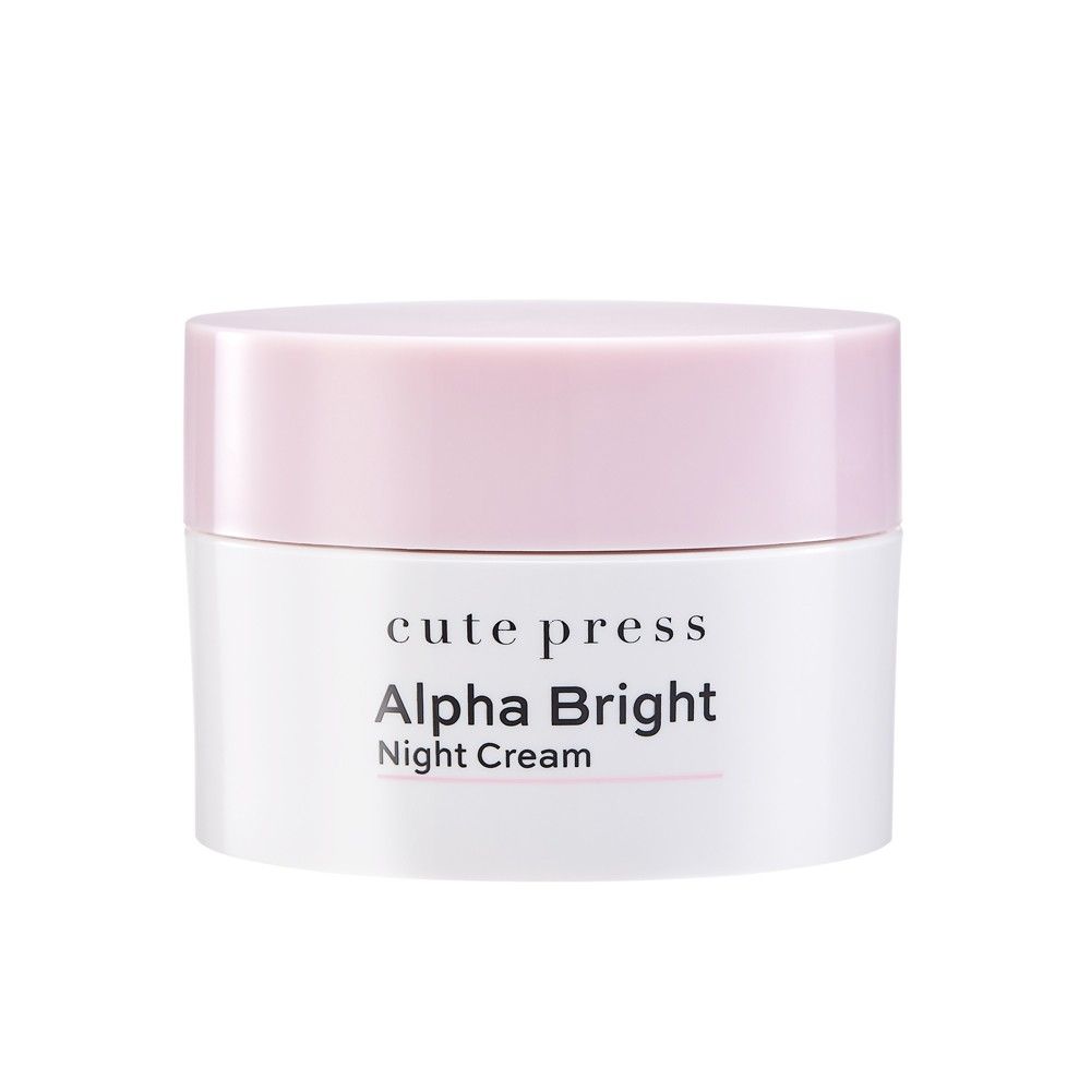 Cute Press Alpha Bright Night Cream 30g Tripple Whitening Complex (Thai)