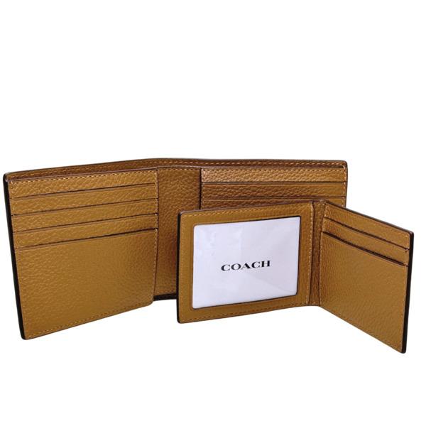 Coach Mens Wallet Tan CR398