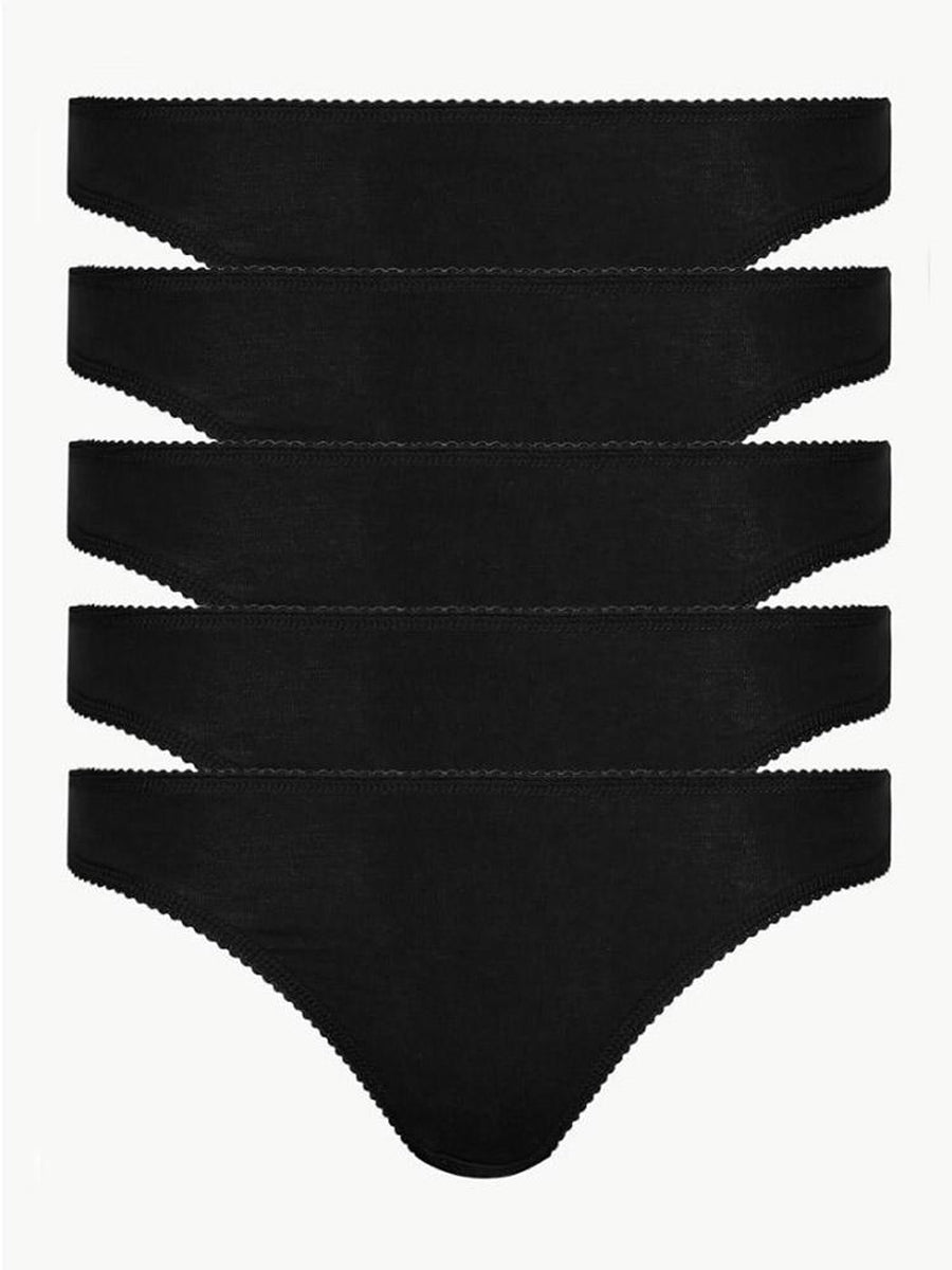 M&S Ladies 5 Pack Thongs T61/4932