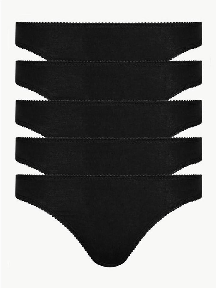 M&S Ladies 5 Pack Thongs T61/4932