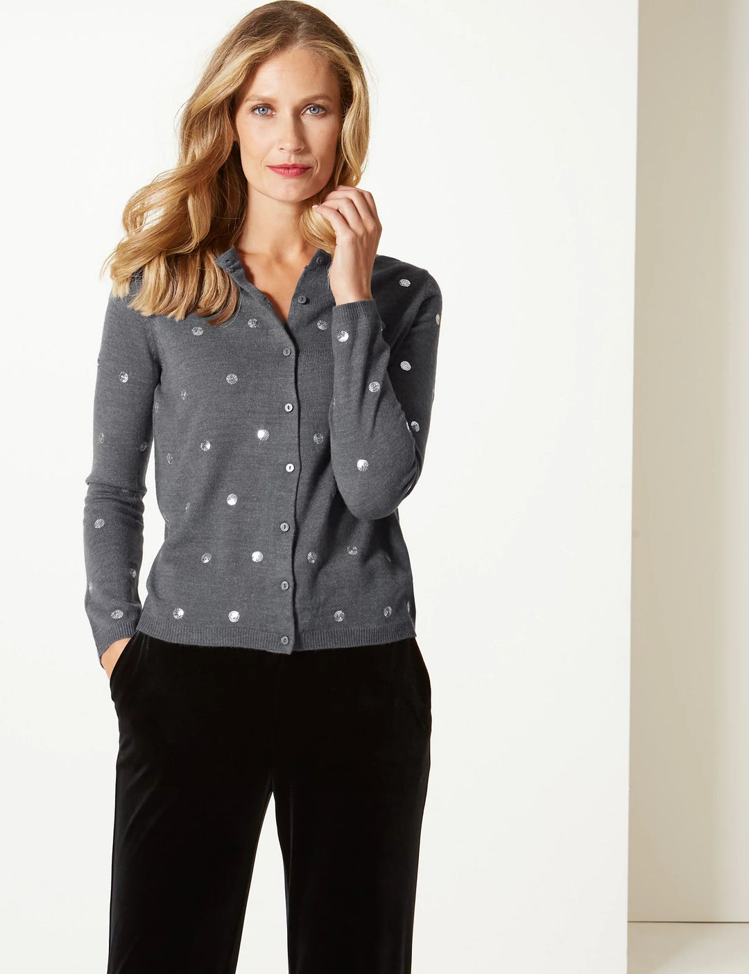 M&S Ladies F/S Cardigan T38/4999C