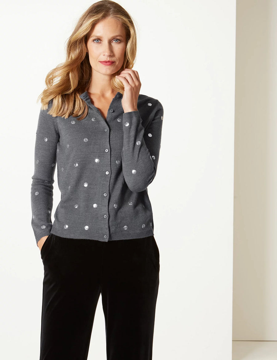 M&S Ladies F/S Cardigan T38/4999C