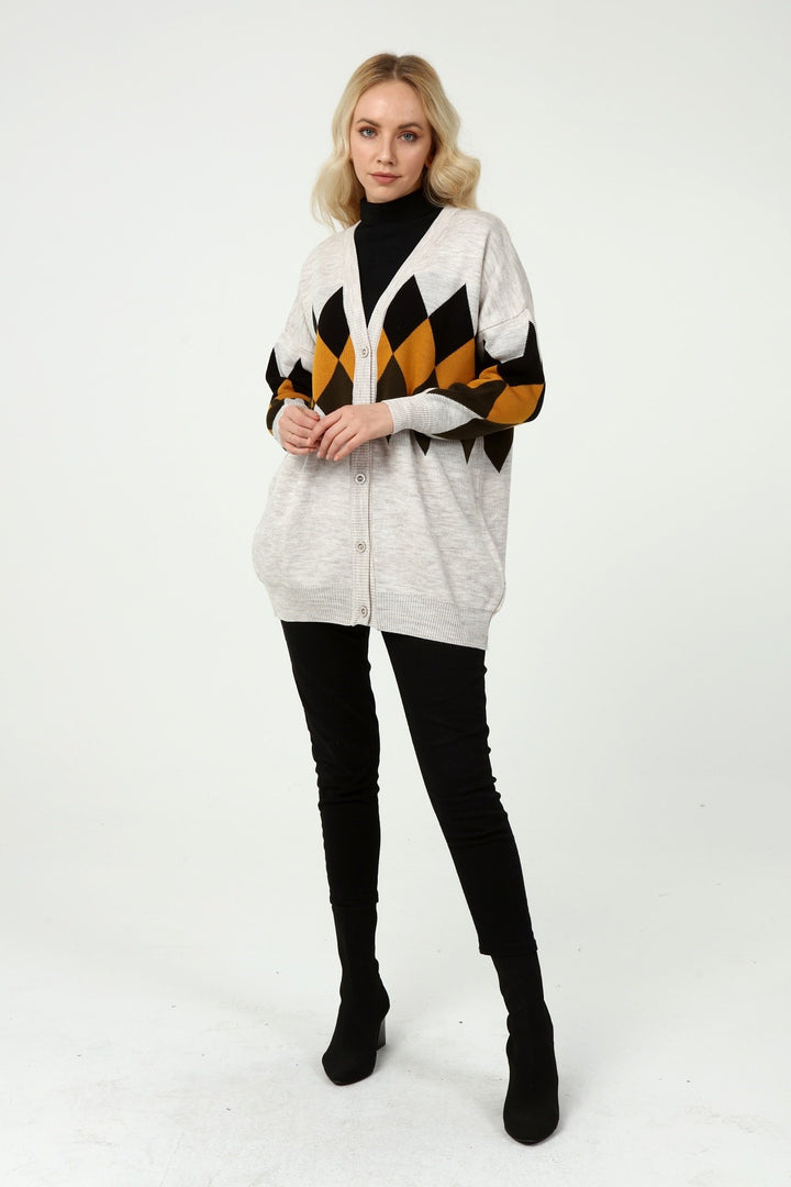 FTZ Ladies F/O L/S Cardigan 21-6285