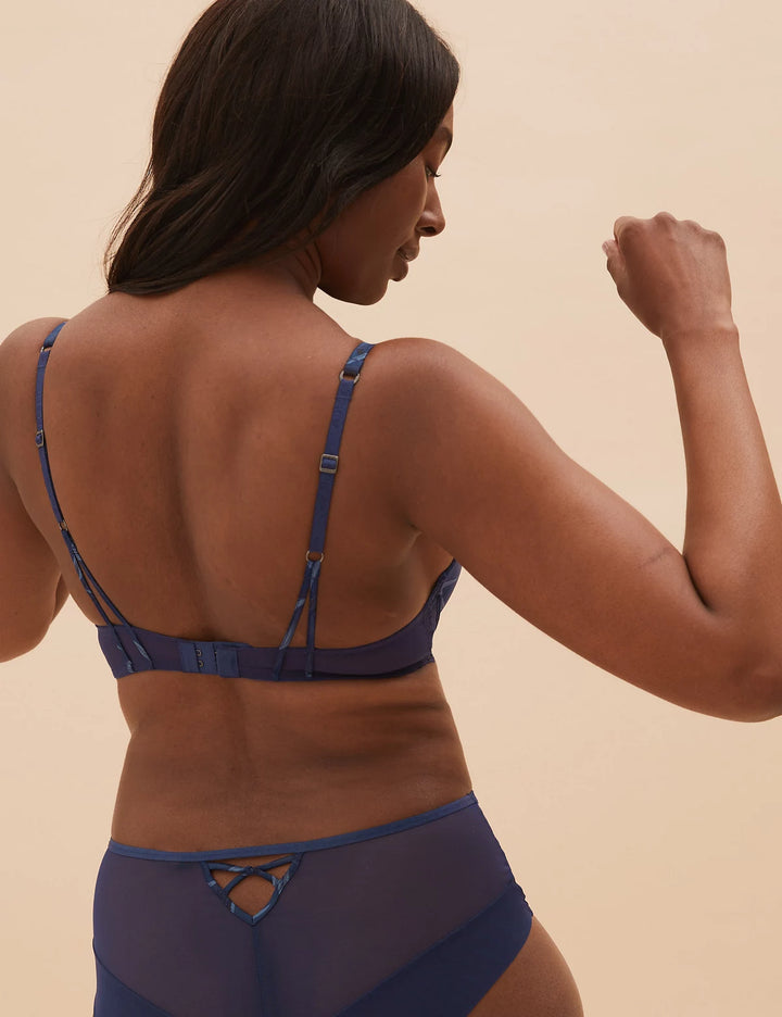 M&S Ladies Autograph U/W Net Bustier Bra T81/5000B