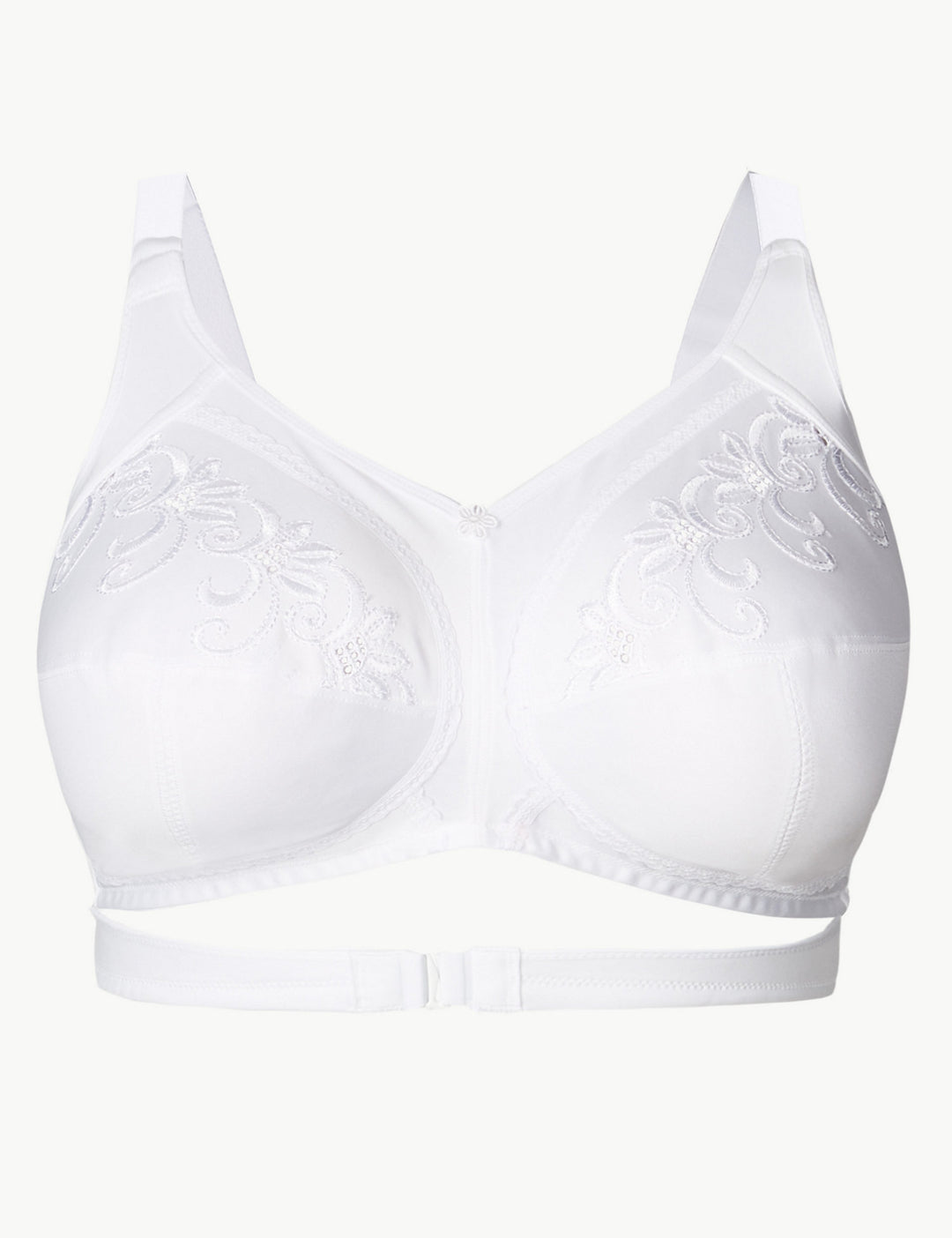 M&S Total Support Non Wired Front Fastening Full Cup Bra T33