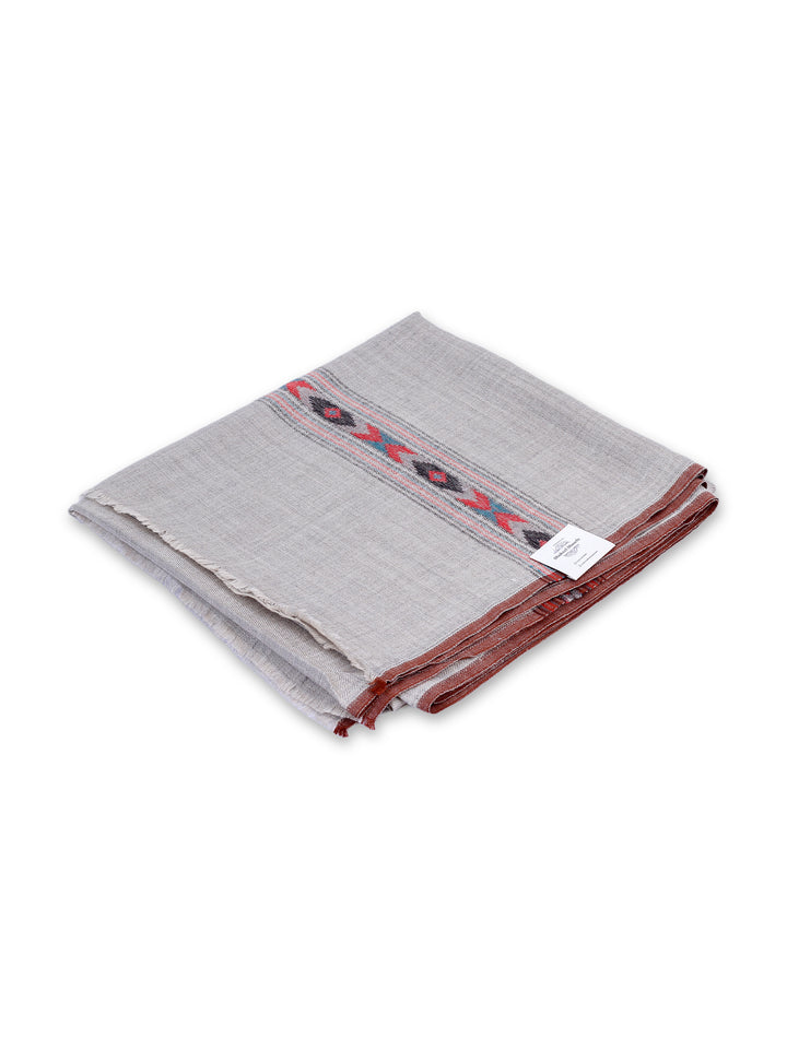 HS Gents Dhusa Mp Shawl Pashmina 3 Yards - Silver