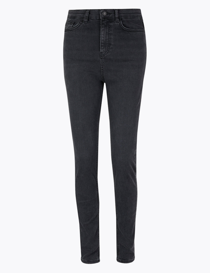 M&S Per una Denim Skinny Ankle Grazer High Rise Jeans T53/7131U