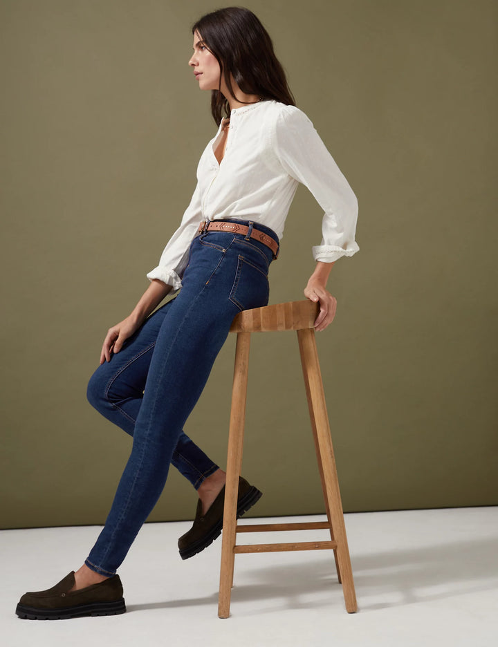 M&S Per una Denim Skinny Ankle Grazer High Rise Jeans T53/7131U