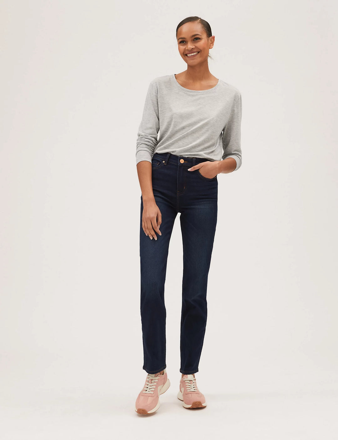 M&S The Sienna Straight High Rse Jeans T57/7566