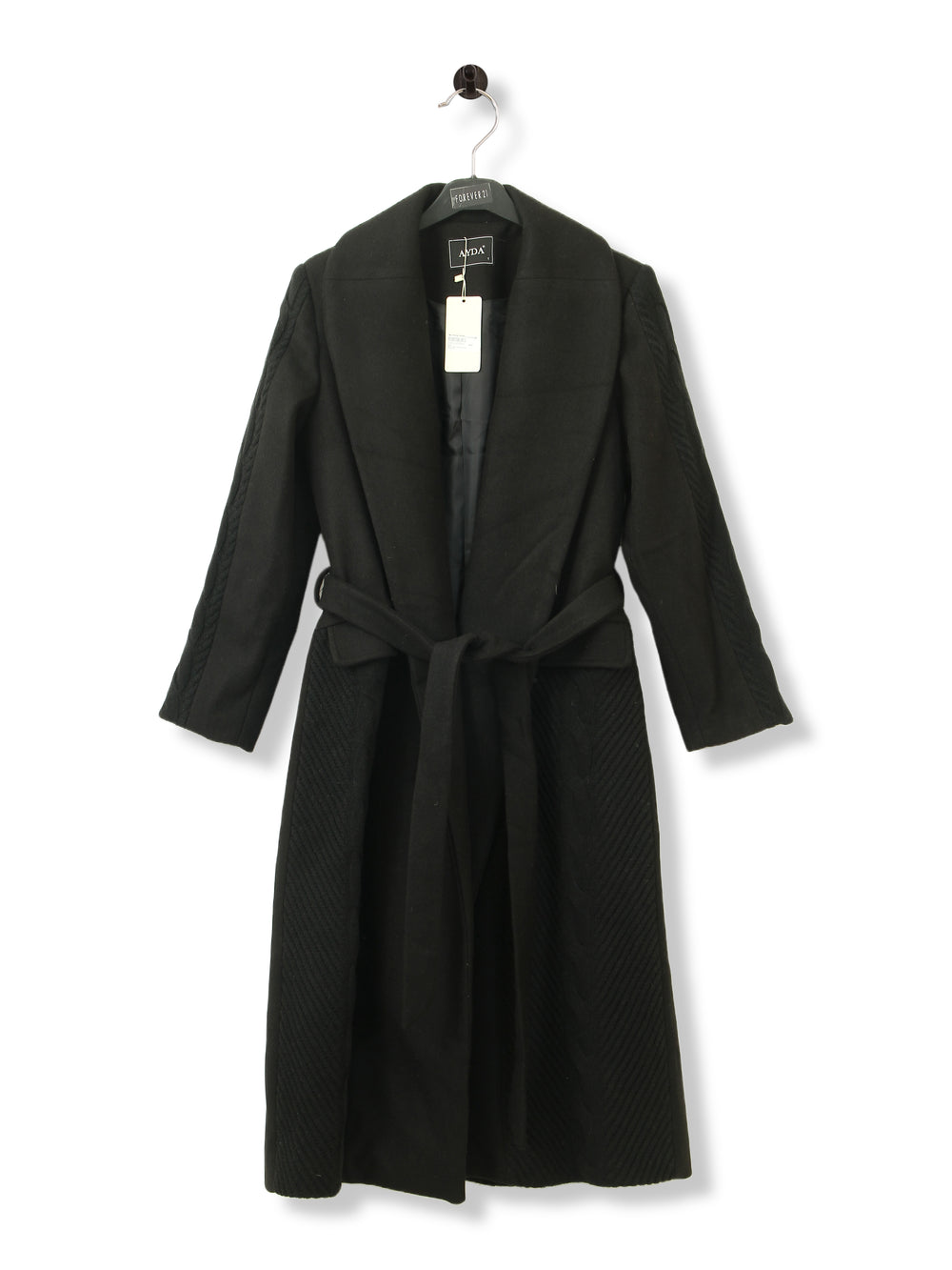 Ayda Ladies Cabel Knit Over Coat 8039