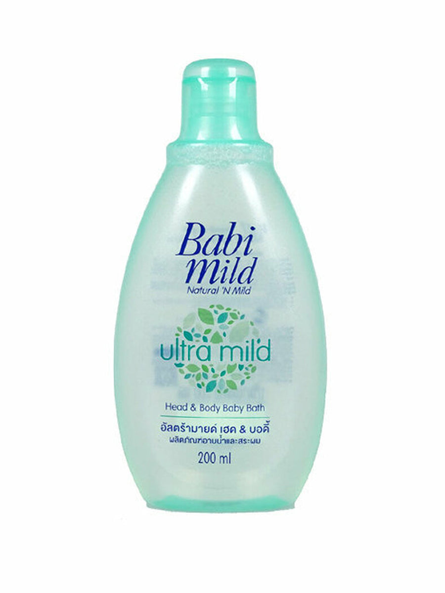 Babi Mild Ultra Mild Head & Body Baby Bath 200ml.