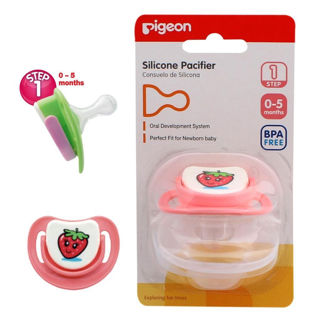 Pigeon Baby Silicone Pacifier Soother Step 1 0-5 Month N886 13676 (A)