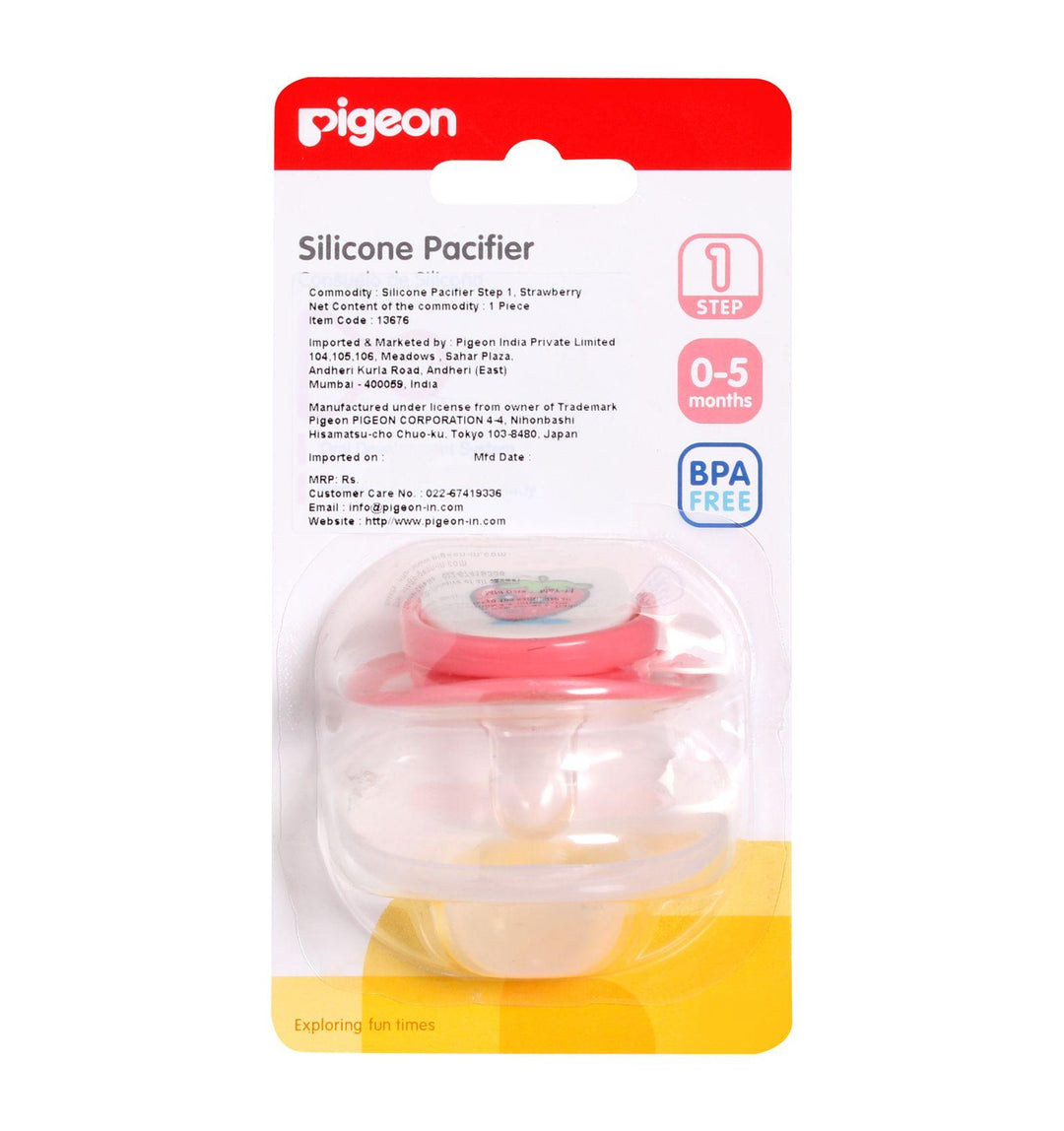 Pigeon Silicone Pacifier Soother Step 1 0-5 M