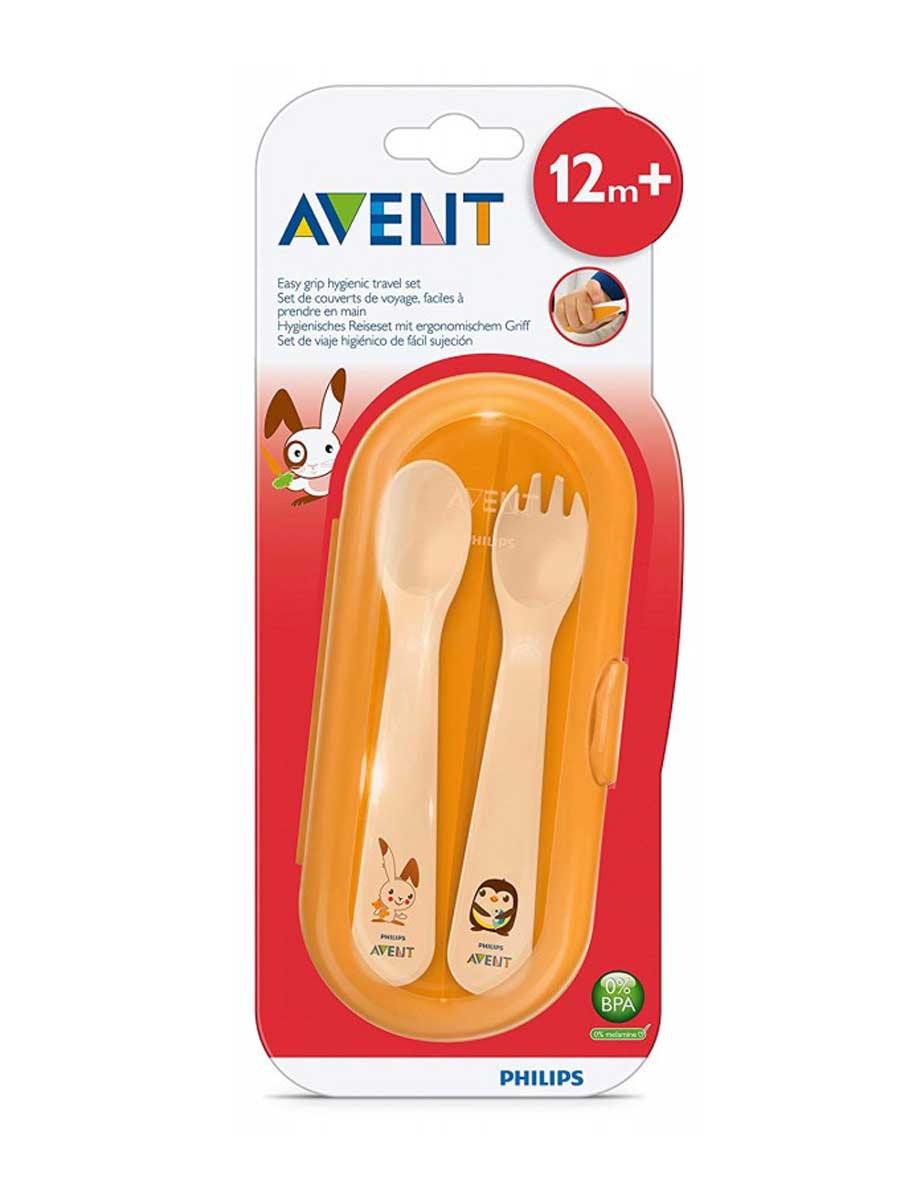 AP Baby Toddler Fork & Spoon 12M+ (ID 740) (A+)