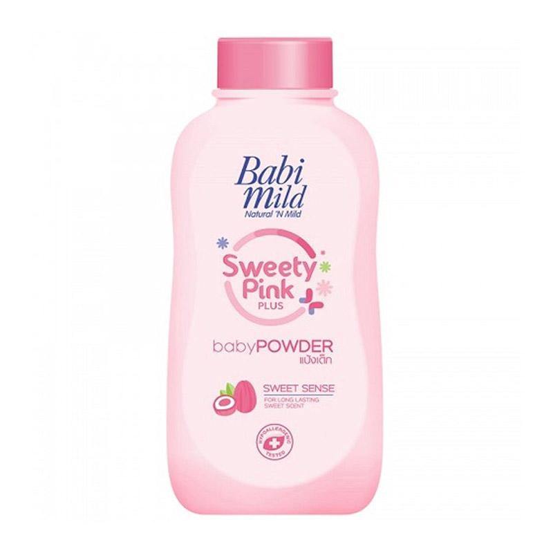 Babi Mild Sweety Pink Plus+ Smooth & Nourishing baby Powder 200g.